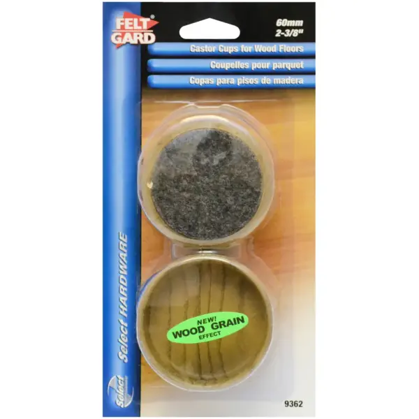 Select 60mm Dark Wood C/ Cup Felt (4)
