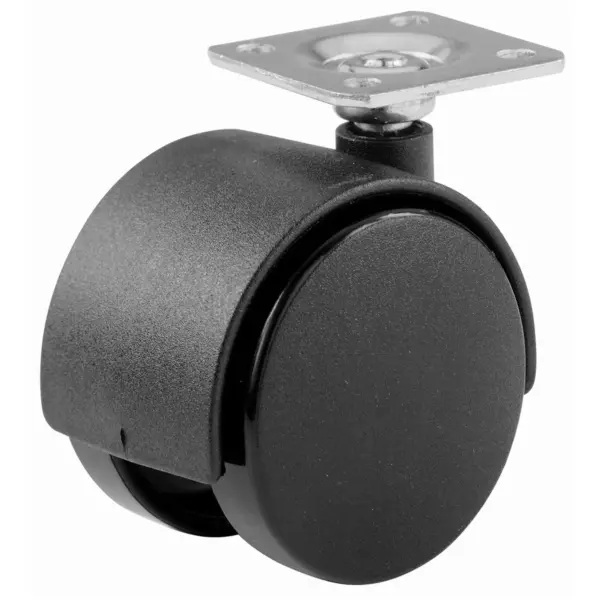 50mm Twin Wheel Castor Plate Fixing