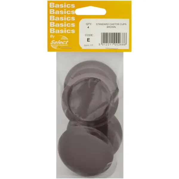 Select Castor Cups Small Br