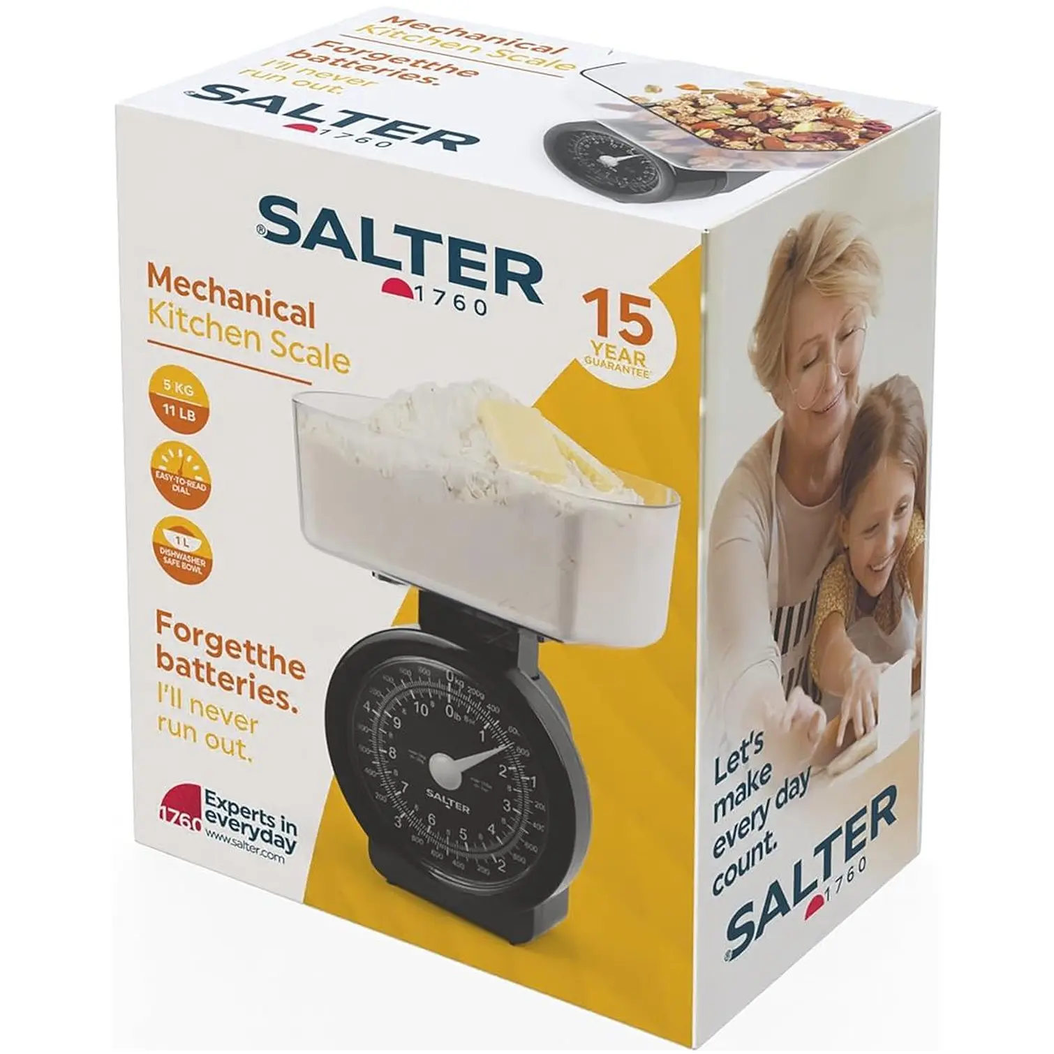 SLT0021_6 Salter Mechanical Kitchen Scale 5kg