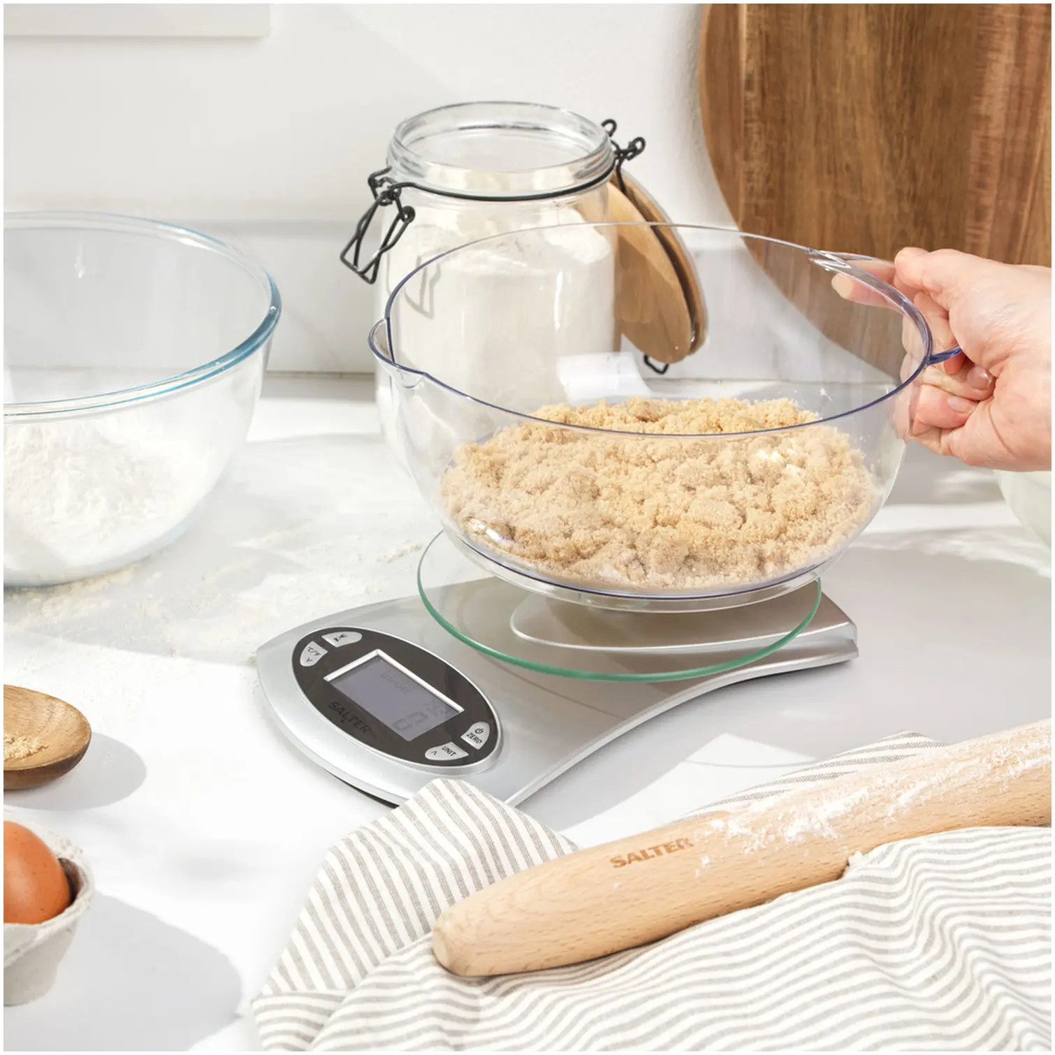 Salter 4 in 1 Electronic Bowl Scale 5kg Capacity