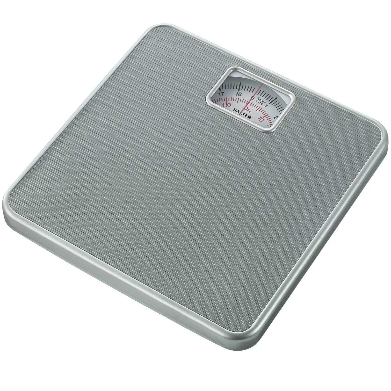 Salter Mechanical Bathroom Scale 120kg Capacity Silver