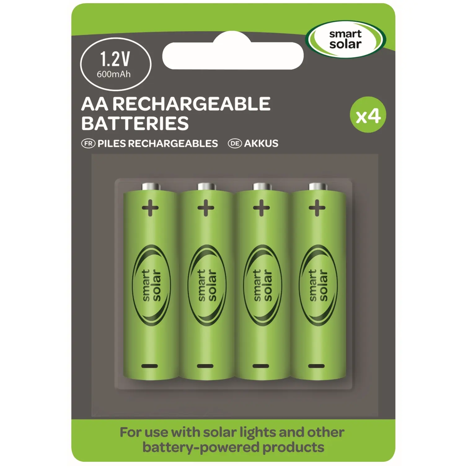 Smart Garden Rechargeable Battery 600mAh AA Card of 4