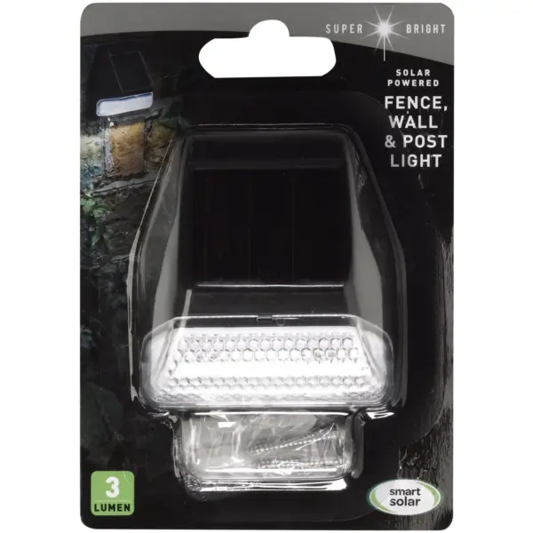 SMA0035 Smart Garden Solar Powered Fence Wall & Post Light