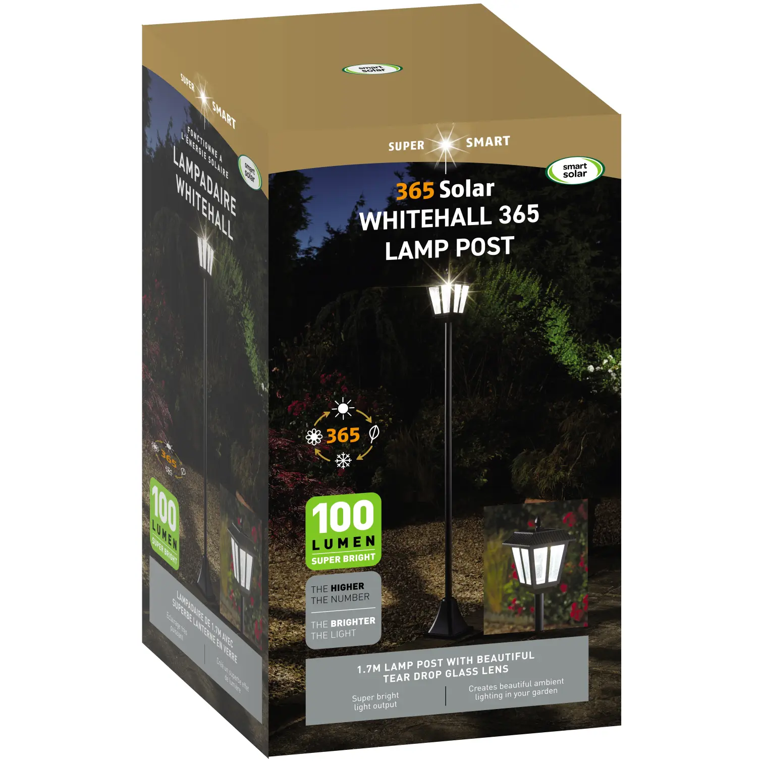 SMA0050_3 Smart Garden Whitehall Lamp Post 170cm