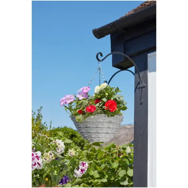 Hanging Basket Rattan 14"