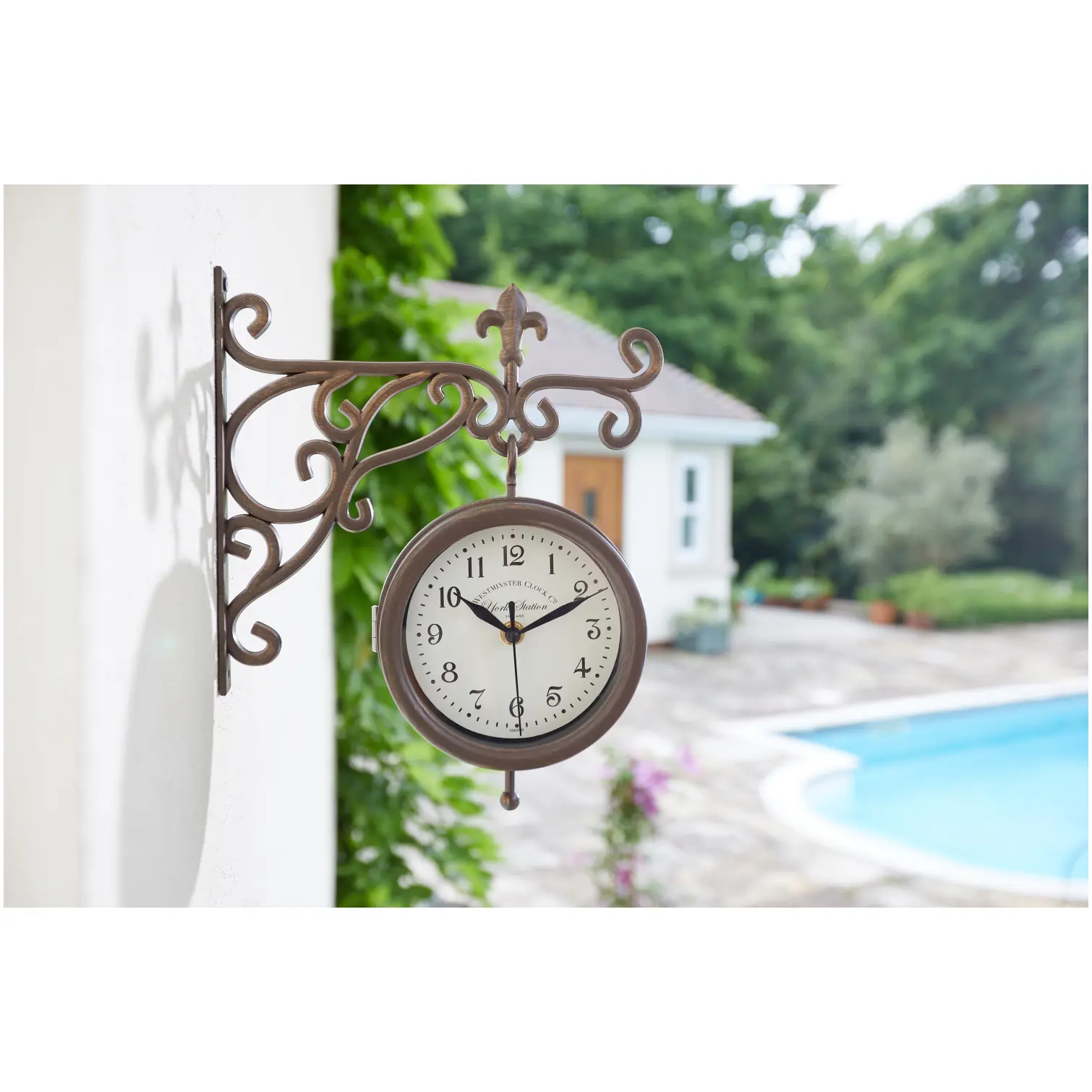 SMA0153_2 Smart Garden York Station Wall Clock 25cm