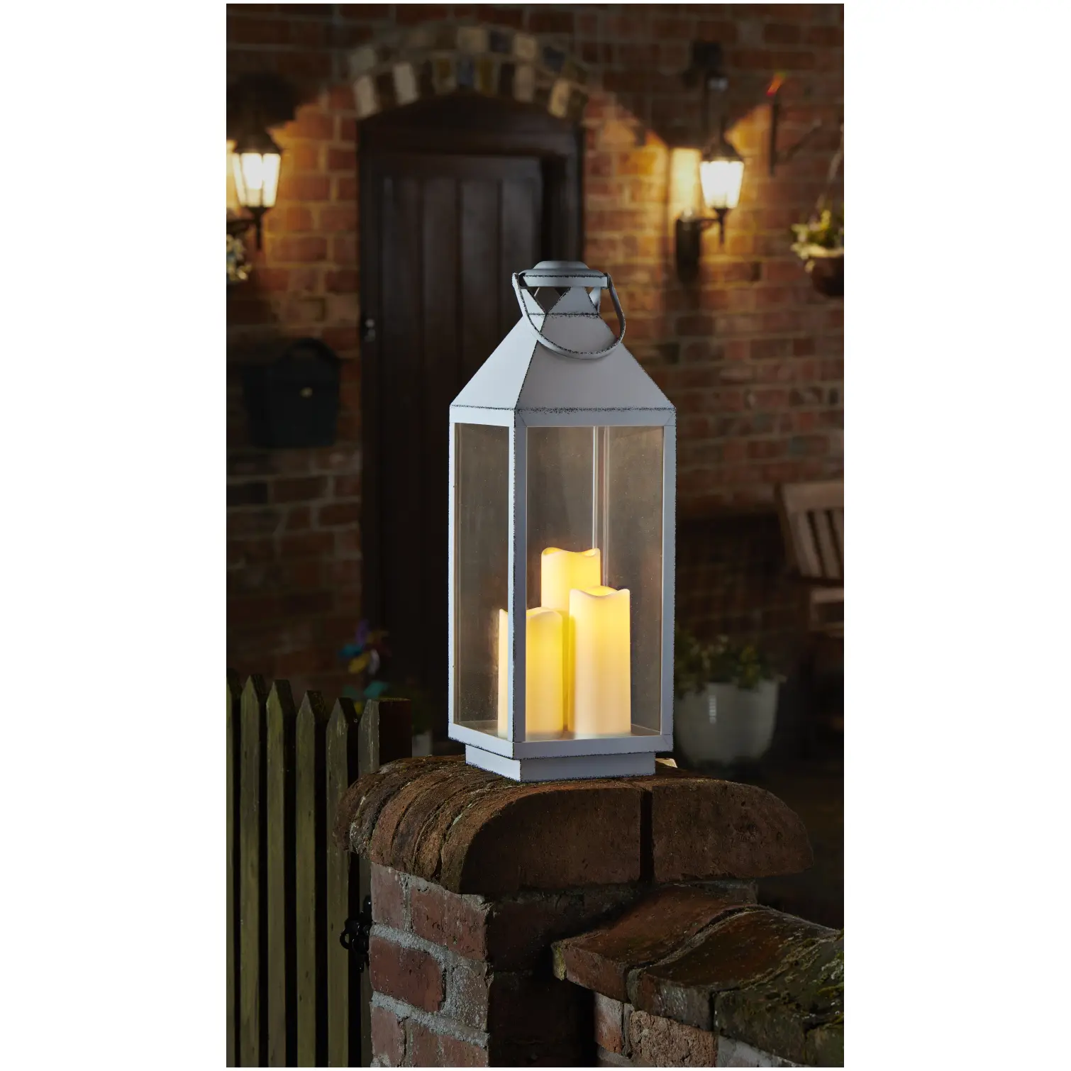 Smart Garden Oslo Lantern Dove-Grey 58cm