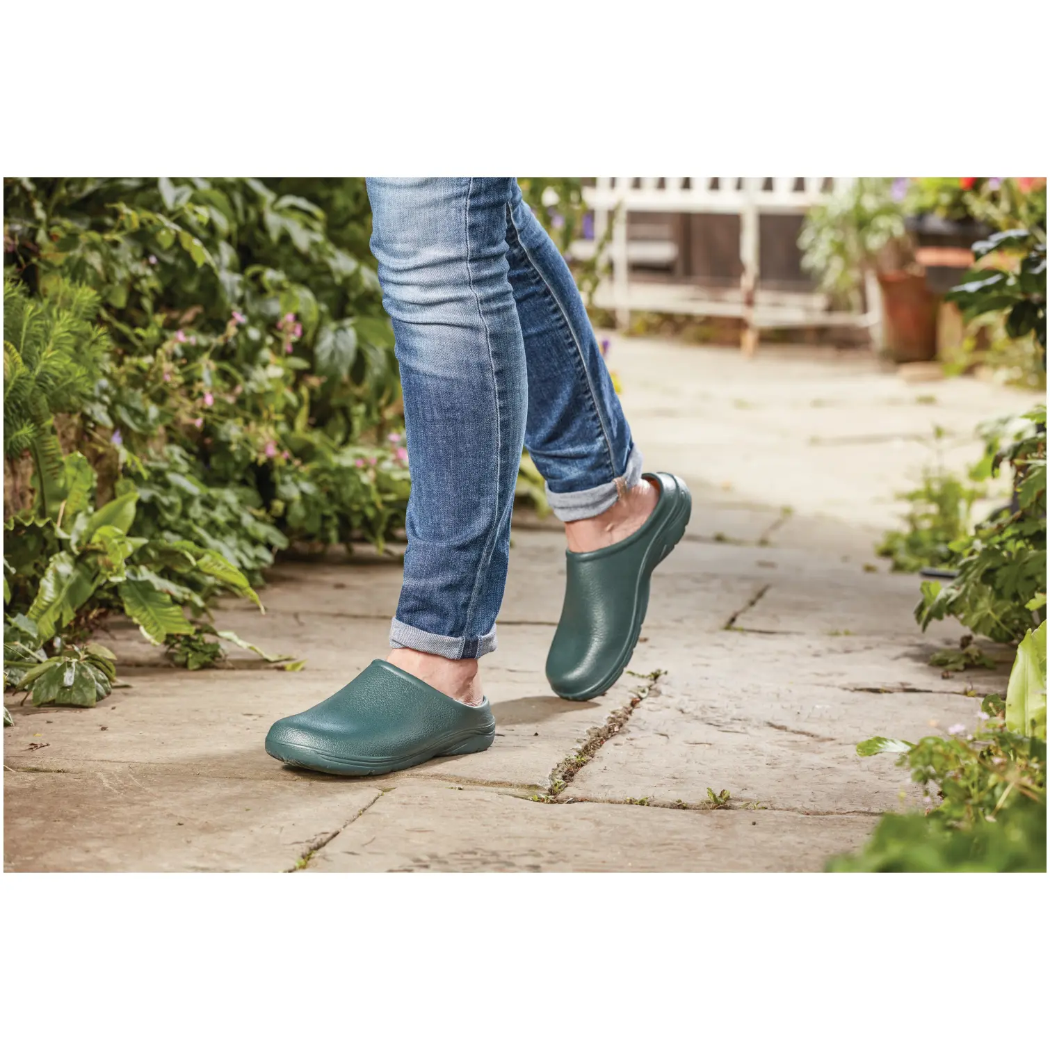 Briers Comfi Green Garden Clogs UK 6