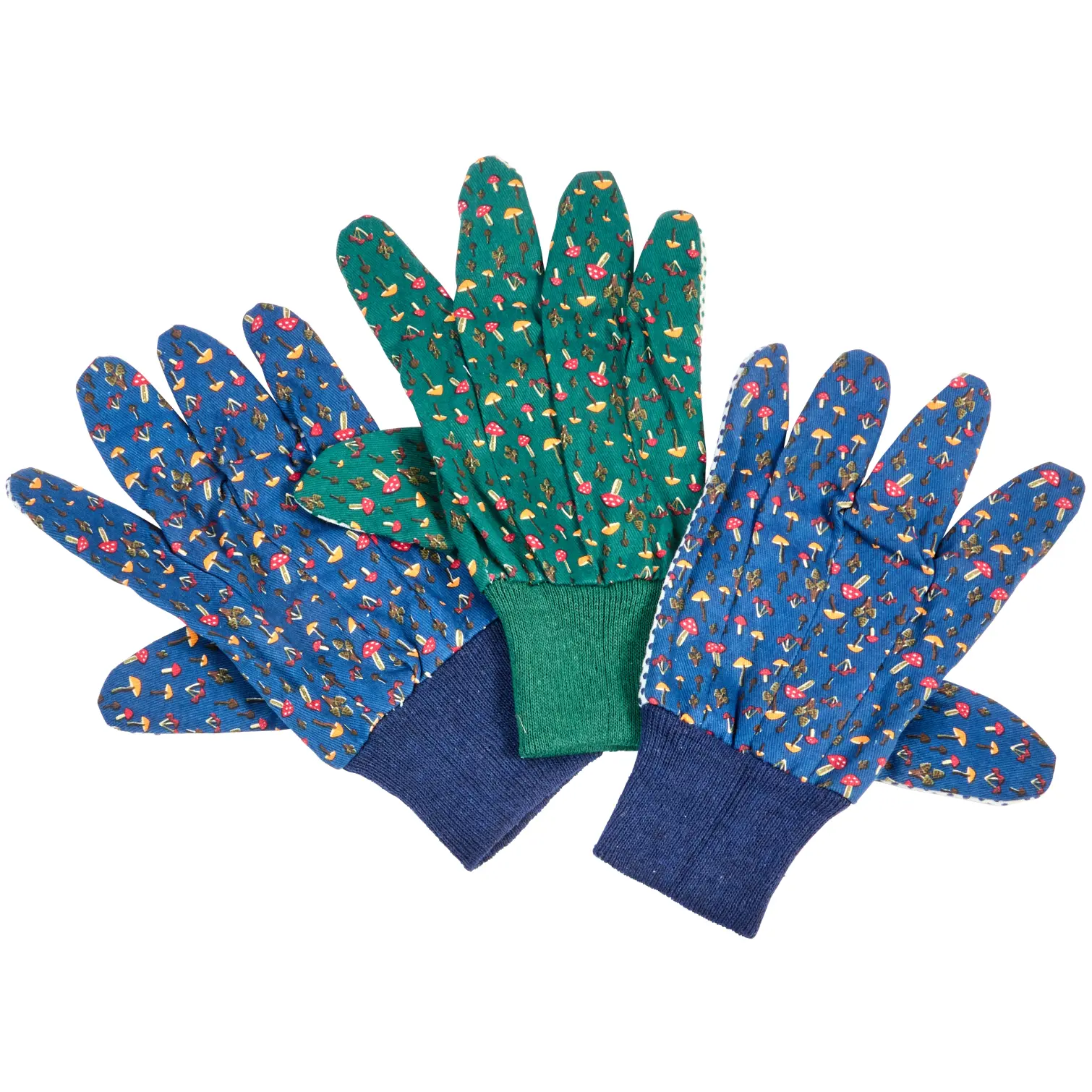 Briers Ladies Mushrooms Grips Gloves 3 Pairs