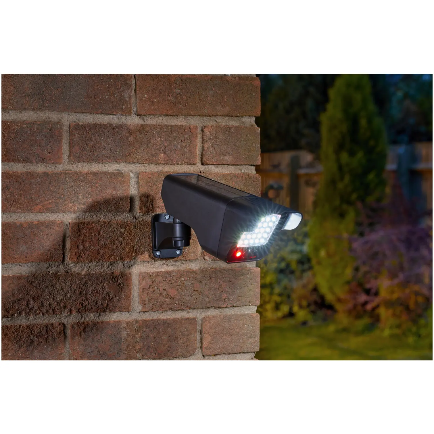 Smart Garden Solar Powered PIR Decoy Camera And Floodlight