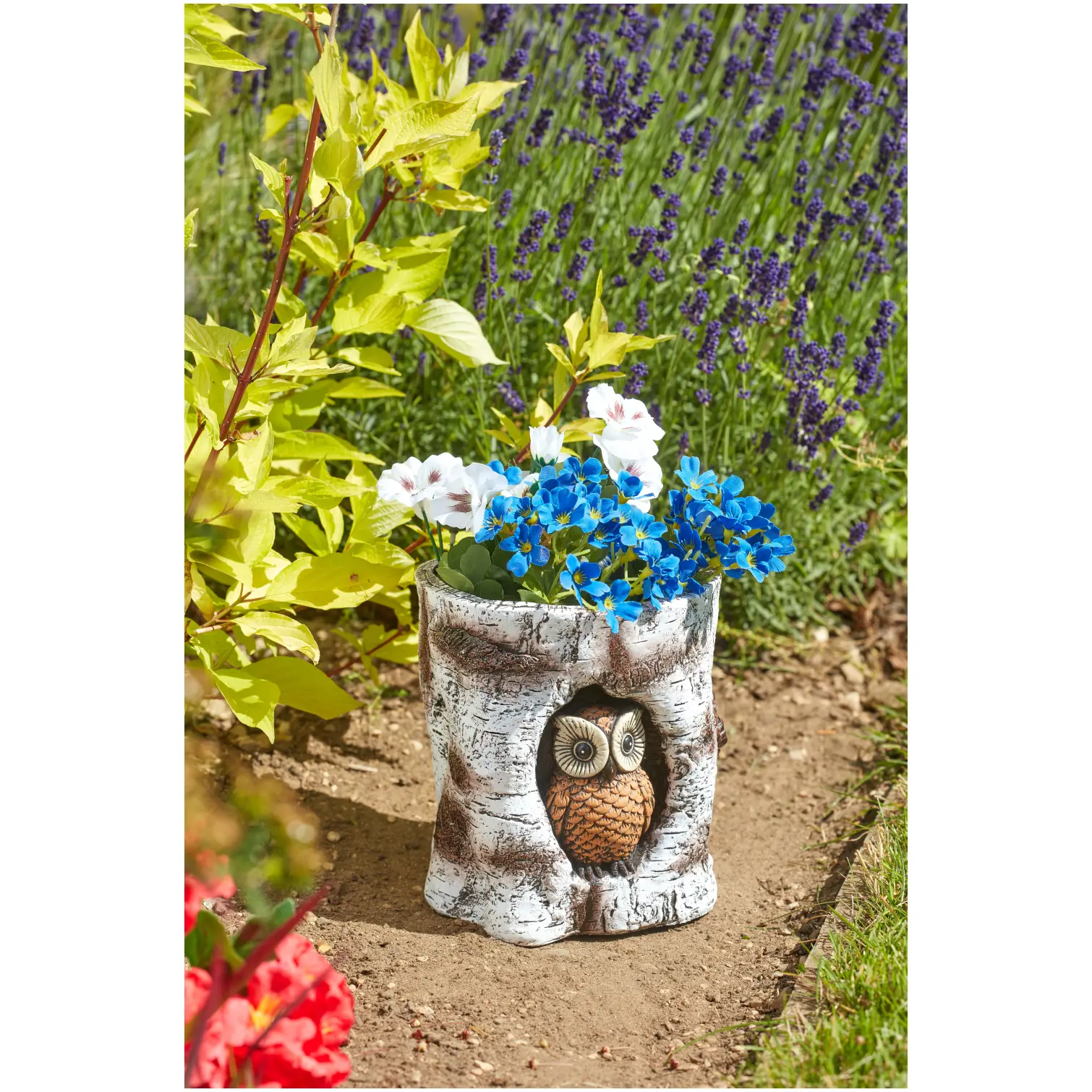 Smart Garden Owl Log Planter 18.5 x 17.5 x 17cm