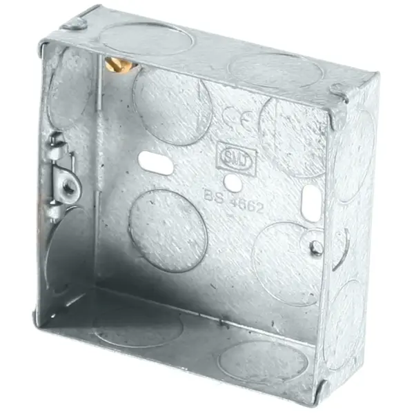 SMJ Electrical 1 Gang 25mm Metal Box
