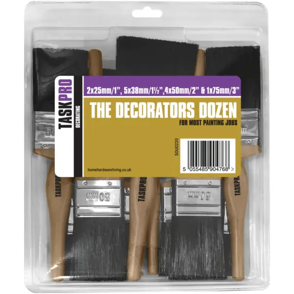 SOU0220 TaskPro Painters Dozen Paint Brush Set