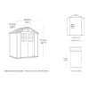 Keter Henley Plastic Shed 6x4ft