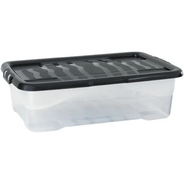 STR0001 Strata Underbed Crate with Lid 40Ltr