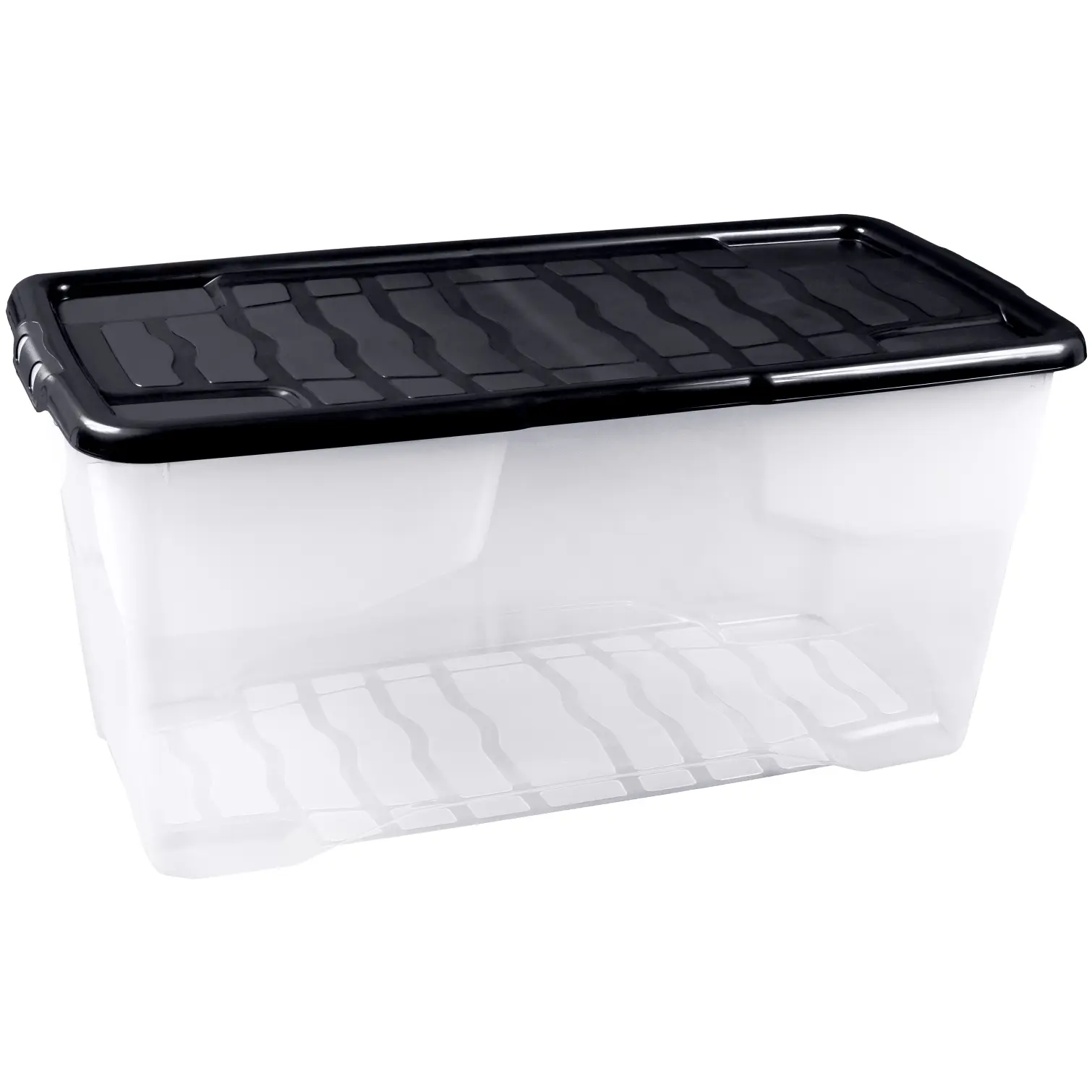 Strata Clear Box with Black Lid 24Ltr