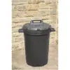 Strata Black Heavy Duty Dustbin 90Ltr