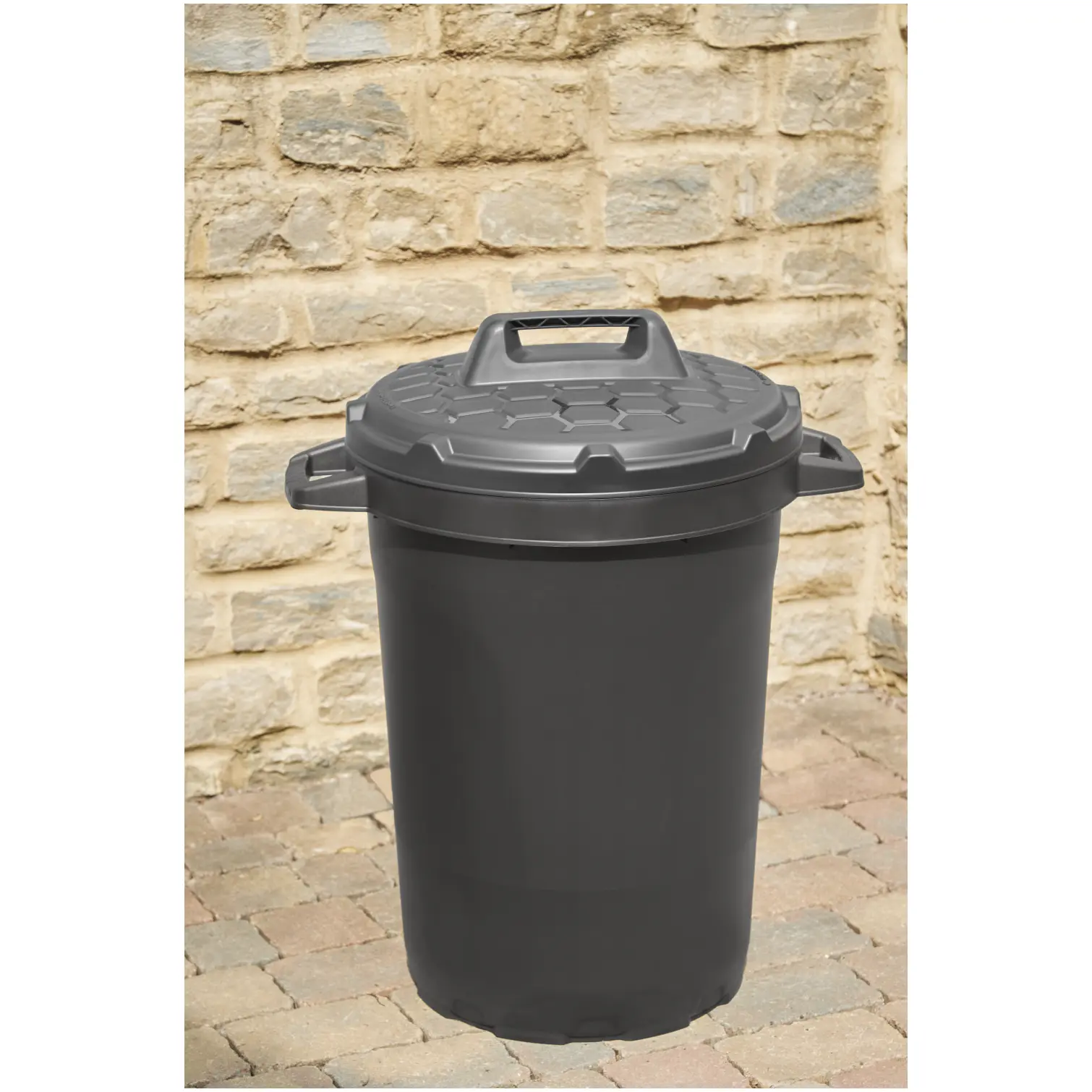 Strata Black Heavy Duty Dustbin 90Ltr