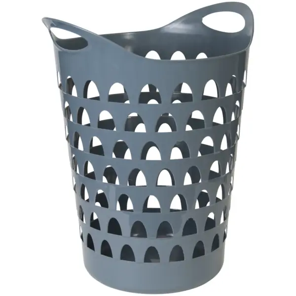 STR0018 Tall Flexi Laundry Basket Grey