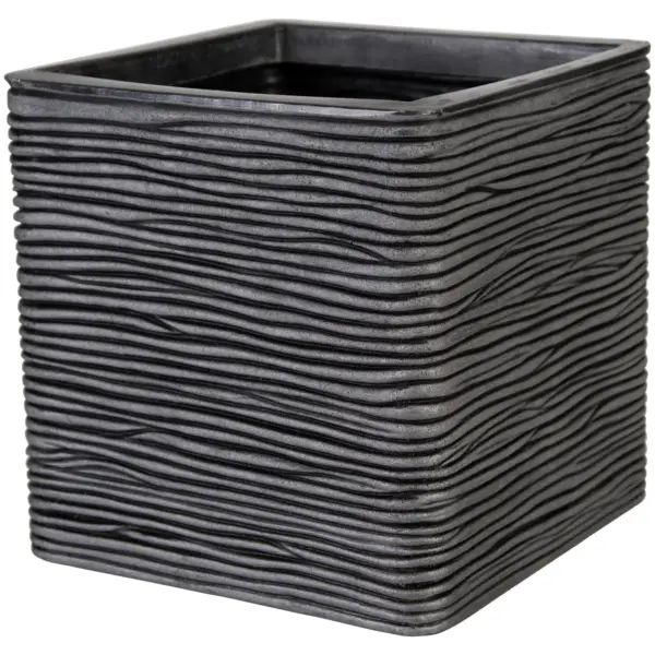 Strata Amalfi Planter Pewter 30cm