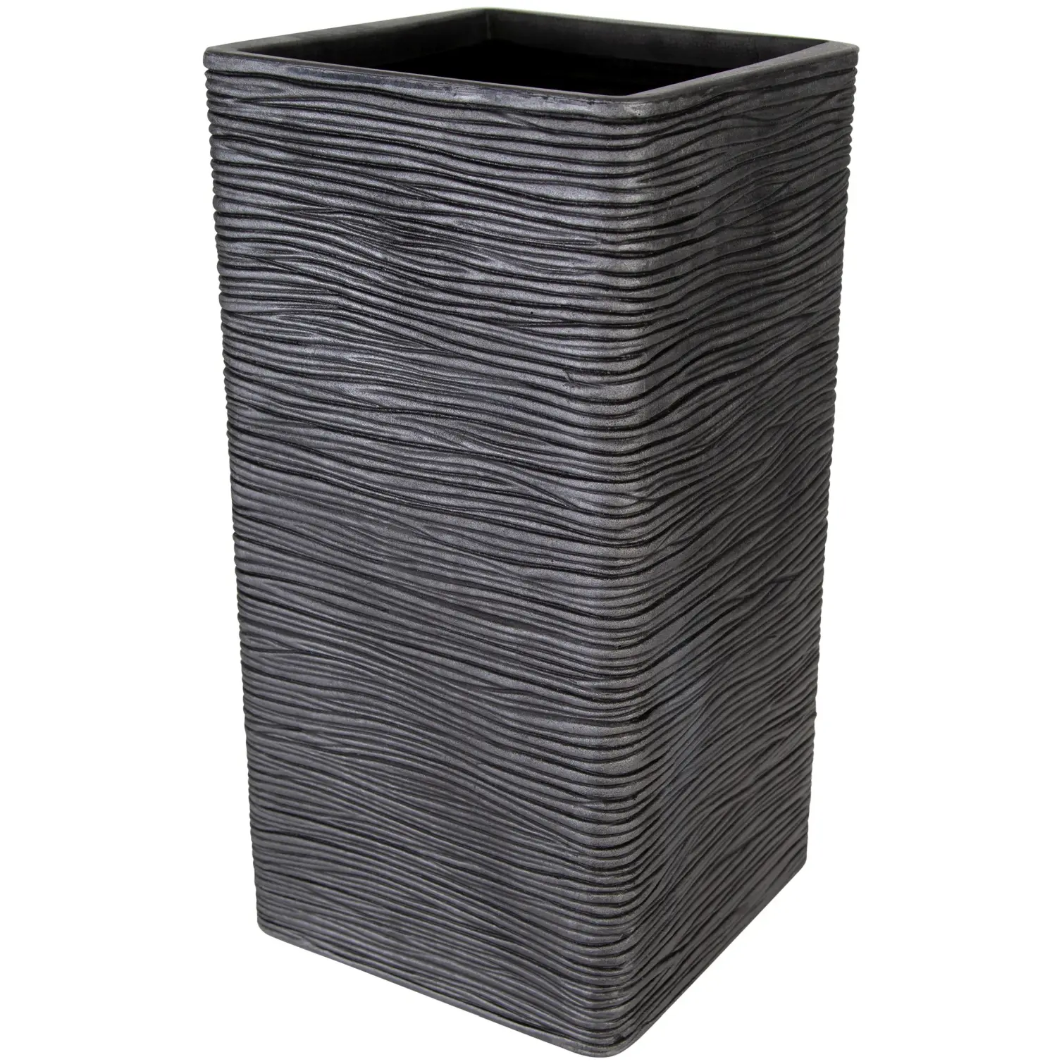 STR0033 Strata Amalfi Tall Planter Pewter 30cm