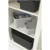 STR0250_2 Strata Urban Store Basket & Lid Medium Cool Grey 14 Litres 23x23.5x30.5cm