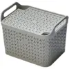 STR0300 Strata Urban Store Basket & Lid Large Cool Grey 21 Litres 29x30x43.5cm