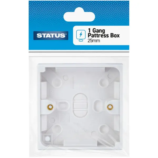 Status 1 Gang Surface Box 25mm Deep