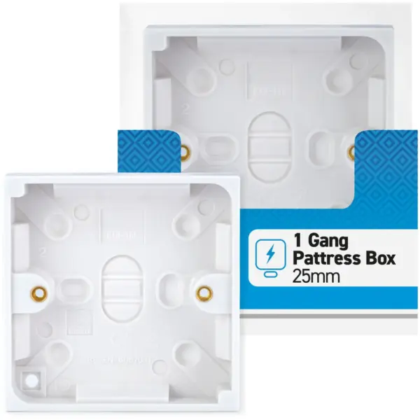 STT0088 Status 1 Gang 25mm Surface Box