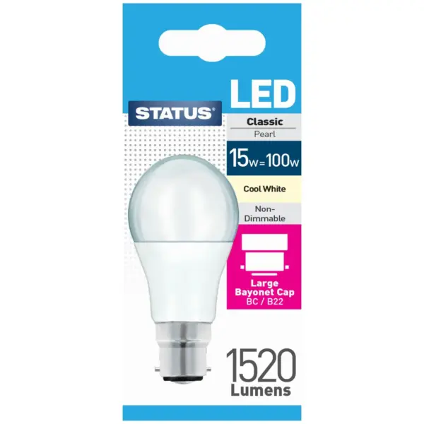 13/100w GLS Cool White BC pk115/100w GLS Cool White BC pk1