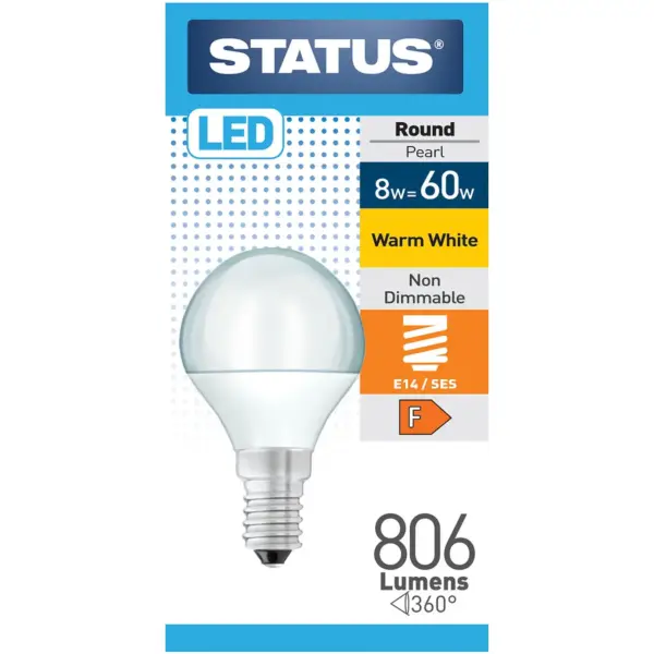 Status 6.5/60w Golf W/White SES