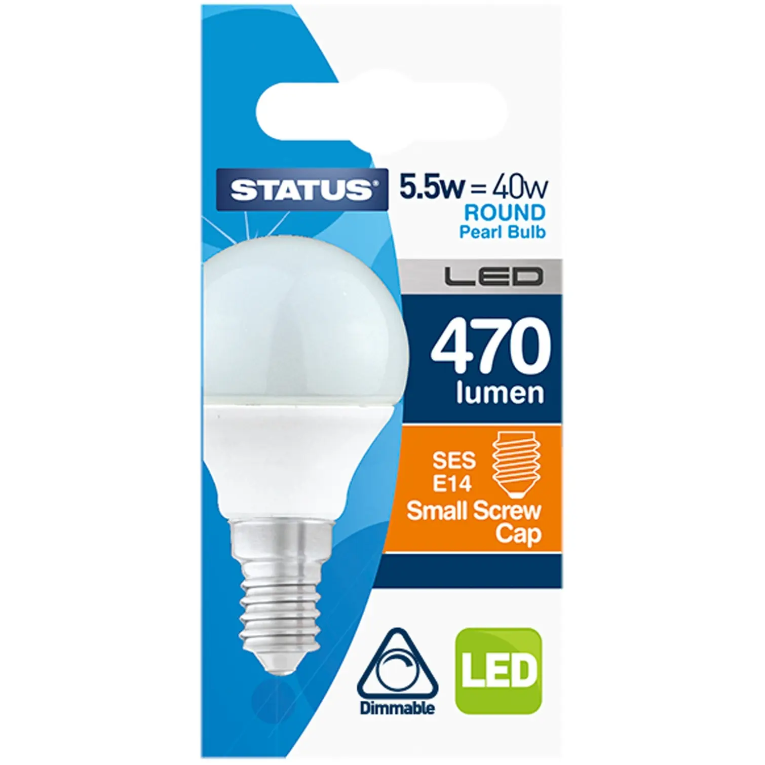 Status 5.5/40w Golf Dimmable W/Wh SES