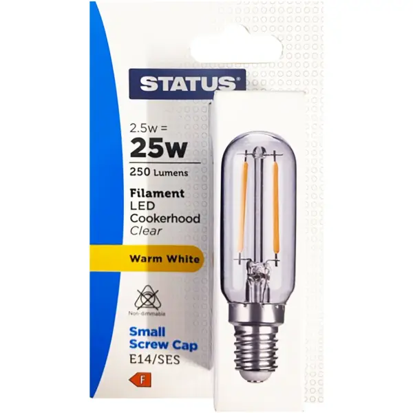 Status Cookerhood Bulb 2/25w Warm White SES