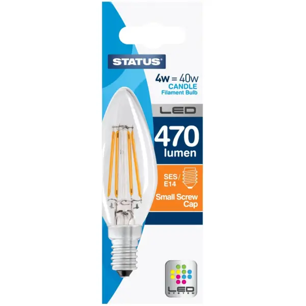 STT4610 Status 4.5/40w CandleFilamentLED WW SES