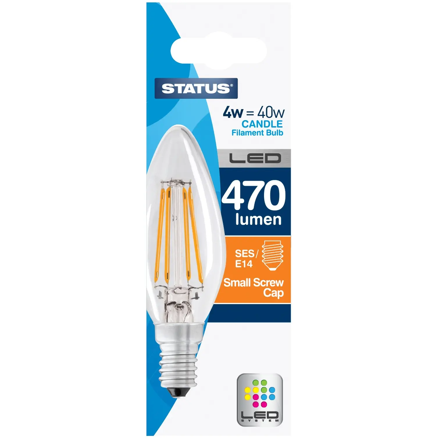 Status 4.5/40w CandleFilamentLED WW SES