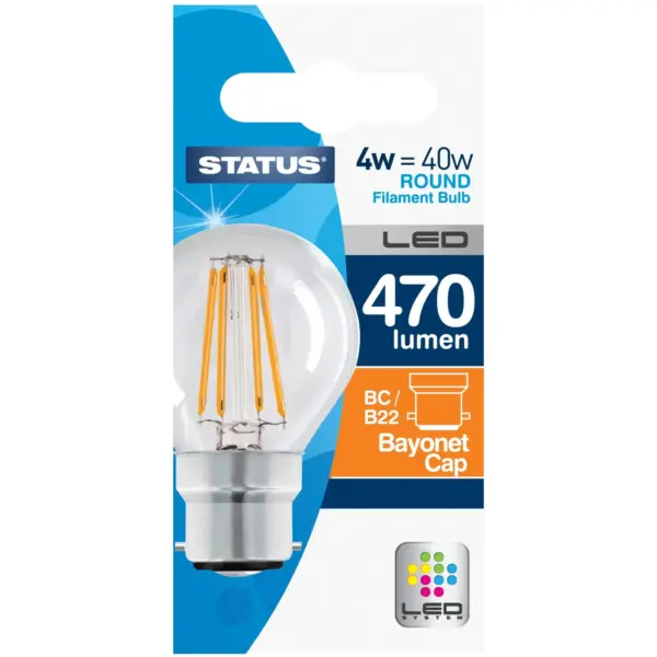 STT4700 Status 4.5/40w Golf Filament WW BC