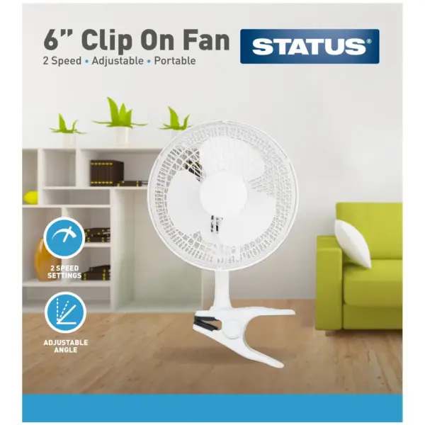 STT6000 Status 15cm Clip Fan