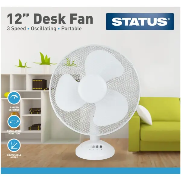 STT6010 Status 23cm Desk Fan