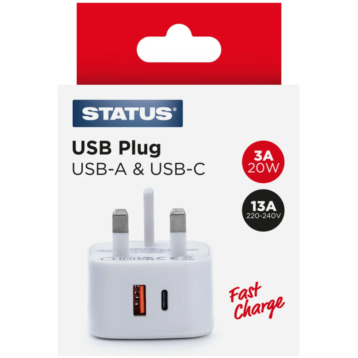 Status USB A & C Fast Charger