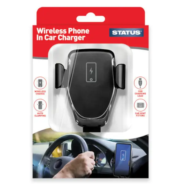 Status Wireless Phone In Car Charger