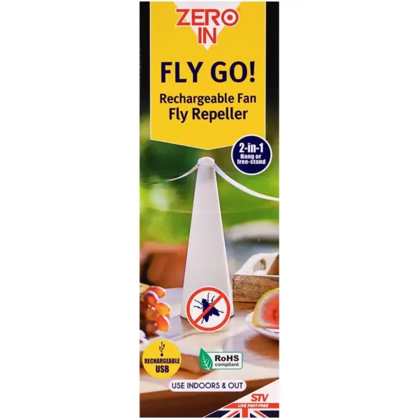 Zero In Fly Go Rechargeable Fan Fly Repeller