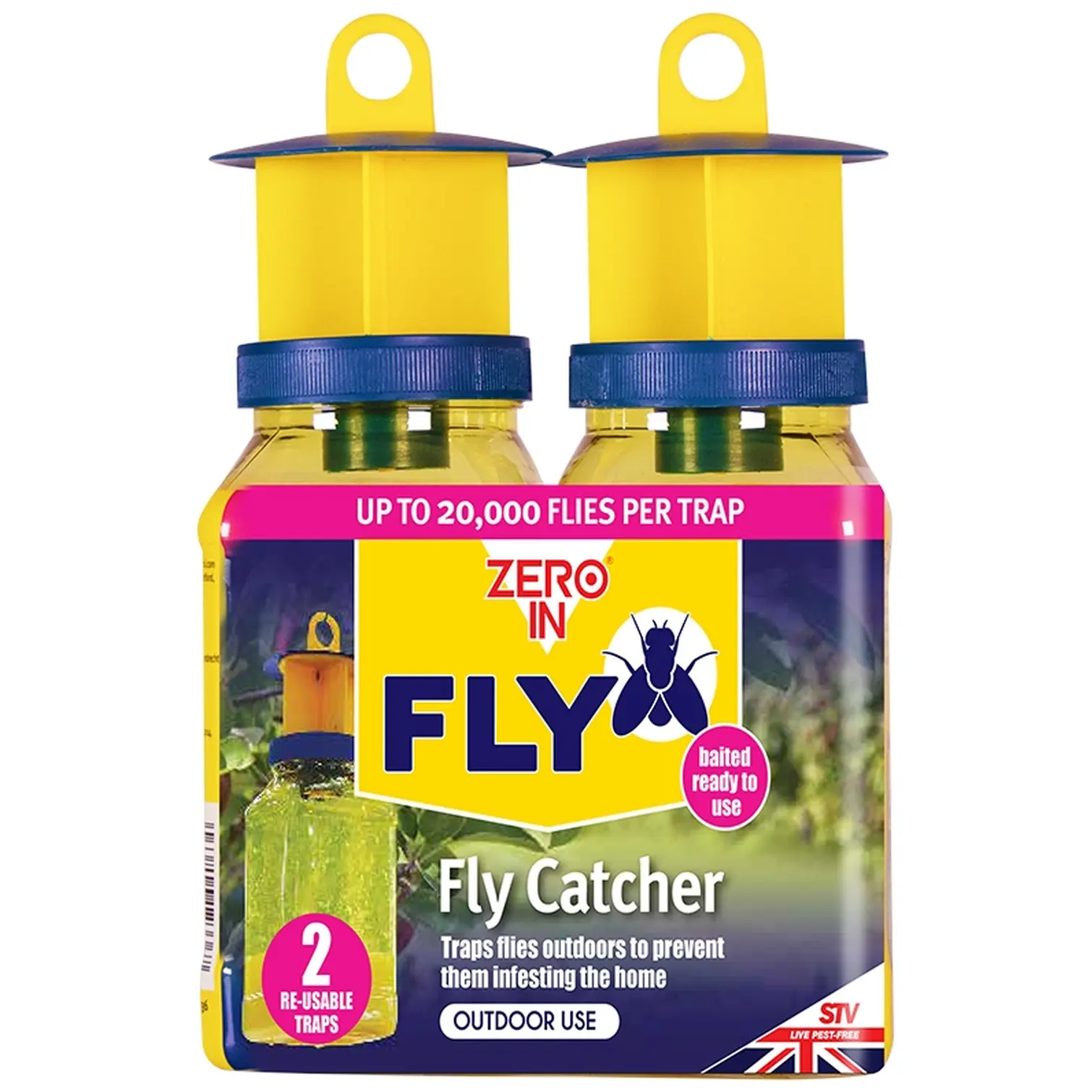 Zero In Fly Catcher Twin Pack