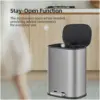 SWE0010_1 Pedal Bin Stainless Steel Matt 30 Litre