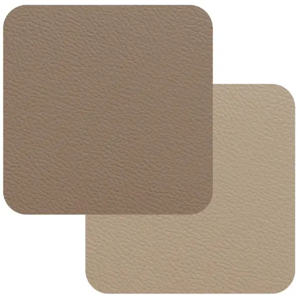 TDS0122 Freeform Taupe/Sandstone Flexi Faux Leather Coasters 4 Pack