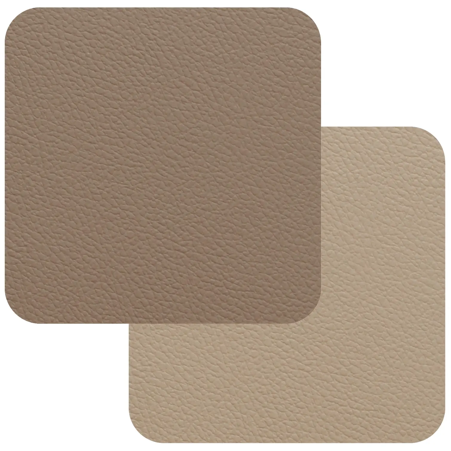 Freeform Taupe/Sandstone Flexi Faux Leather Coasters 4 Pack