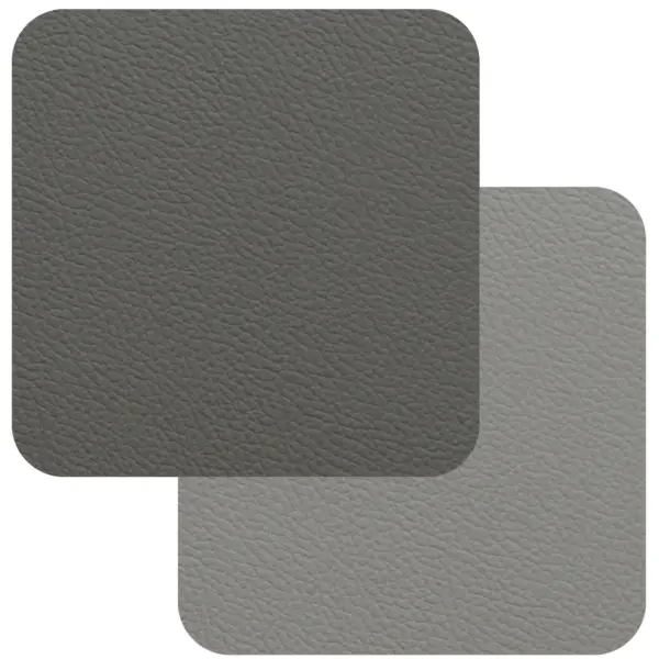 Freeform 2-Tone Grey Flexi Faux Leather Coasters 4 Pack