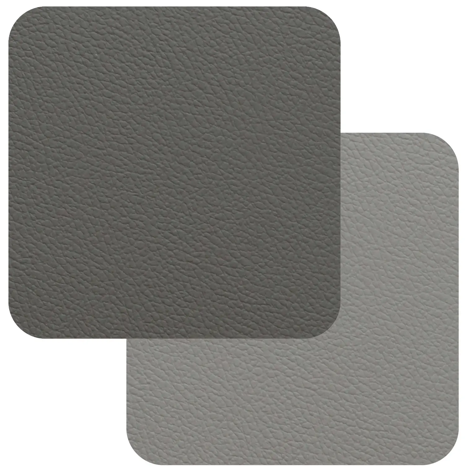 TDS0126 Freeform 2-Tone Grey Flexi Faux Leather Coasters 4 Pack