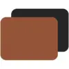 Freeform Rust/Black Flexi Faux Leather Placemats 2 Pack 40x30cm