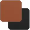 TDS0134 Freeform Rust/Black Flexi Faux Leather Coasters 4 Pack